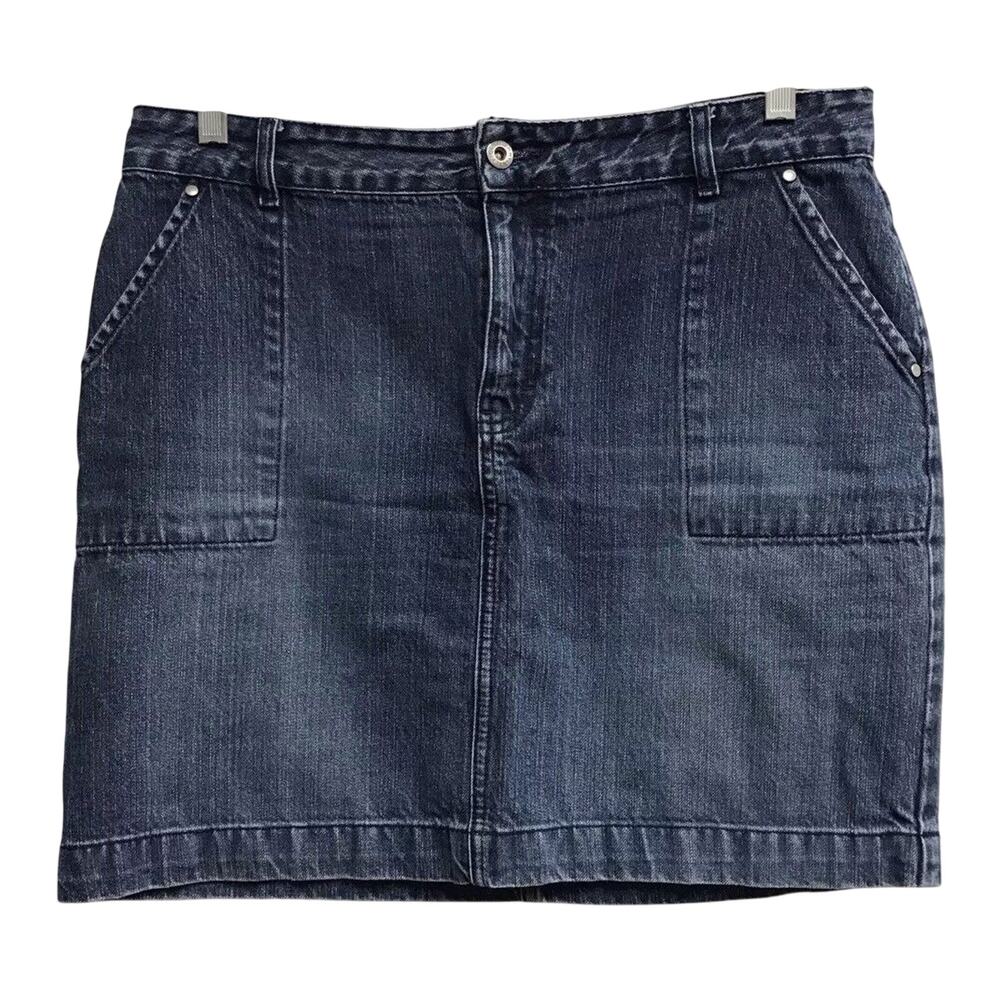 Tommy Hilfiger Skirt Womens 8 Denim Blue